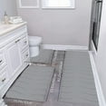 thumbnail image 1 of 50% off,Large Foam Bath Mat 3 Set Bathroom Rugs For 3 Pcs Toilet Mats Soft Comfortable Water Absorption Non Slip Thick Washable Easier To Dry, 1 of 7