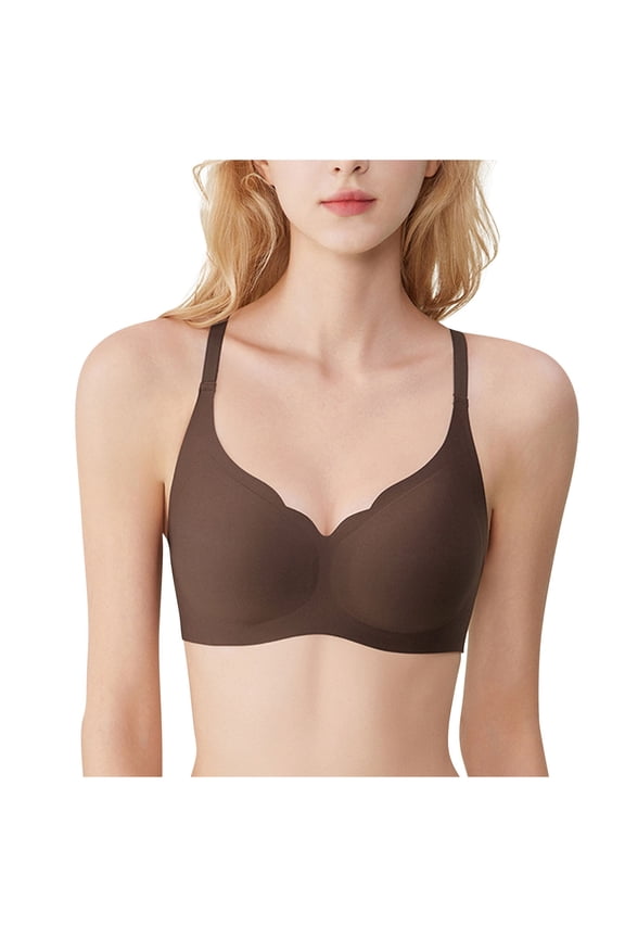 50% off Miqool Womens Seamless Bra No Underwire Comfort Push Up Bras Buttery Soft Wireless Bralettes Full Coverage Everyday Bra with Support
