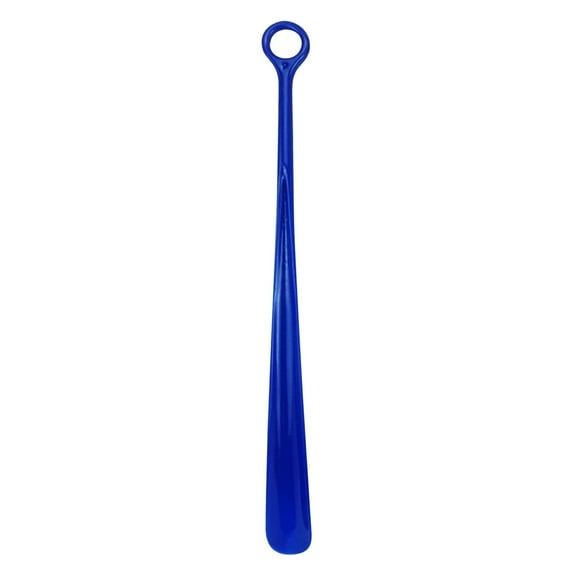 Plastic Shoe Horns, Extra Long Handle Shoehorns for Men Women Travel Helpers to Put on Your Shoes Portable for Seniors(Blue)