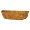 thumbnail image 1 of Trough Coco Liner Fiber Replacement for Planters, 24/30/36/48 inch Half Moon Coconut Coir Planter for Window Box/Hanging Garden Vegetables Pot, Fence Flower Baskets(35.43 IN), 1 of 7