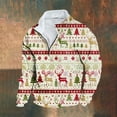 thumbnail image 1 of 50% off Ugly Christmas Sweater! TMOYZQ Men's Sweater 1/4 Zip Ugly Knitted Xmas Sweaters Casual Snowflake Party Pullover Knitwear for Christmas Gifts, 1 of 3