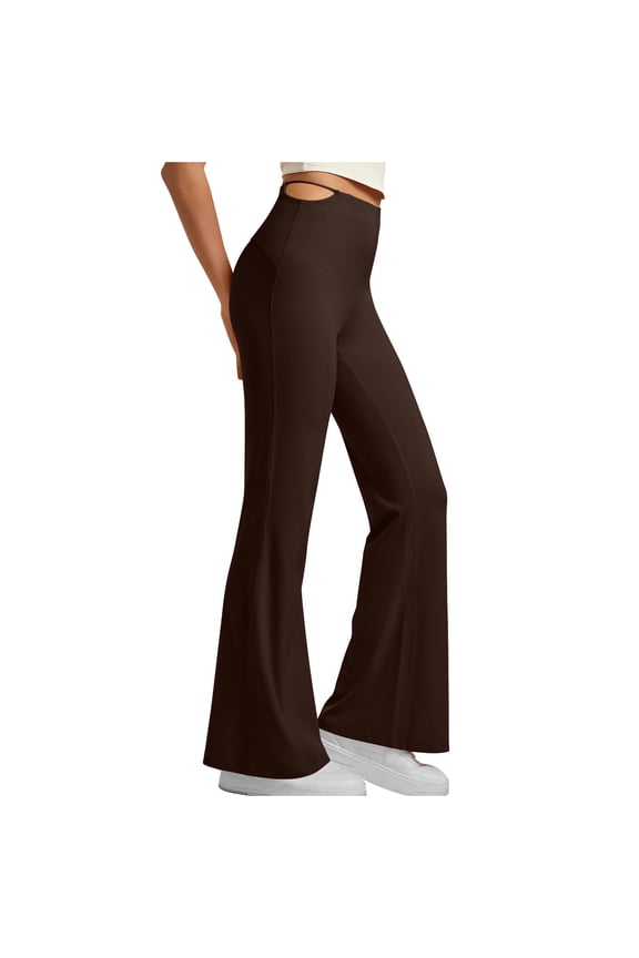 Women's Flare Yoga Pants High Waisted Tummy Control Bell Bottom Bootcut Yoga Leggings Workout Gym Leggings