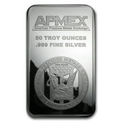 50 oz Silver Bar - APMEX Struck