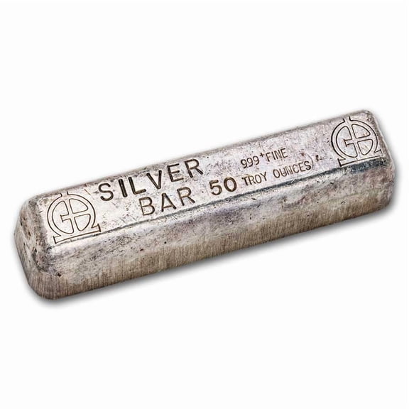 50 oz Silver Bar - Omega M & B Mining