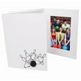 thumbnail image 1 of (50 pack) BOWLING black-foil design on white cardboard 4x6 photo folder - 4x6, 1 of 1
