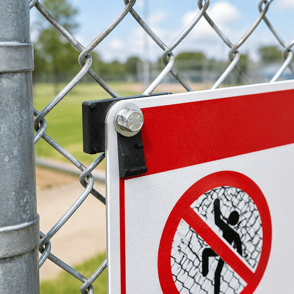 (50-pack) Chain Link Fence Sign Bracket Mounting Brackets