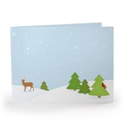 50 pack WINTER FOREST Holiday Photo Folder for 7x5 landscape prints - 5x7