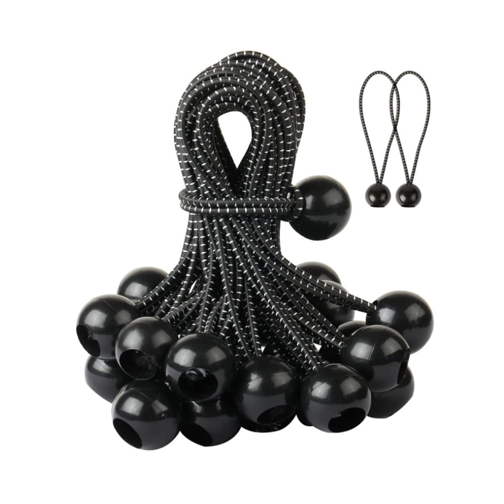 50Pack Ball Bungee CordsHeavy Duty6inchWeather ResistantMulti