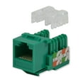 thumbnail image 1 of 50 pack lot Keystone Jack Cat5e Green Network Ethernet 110 Punchdown 8P8C, 1 of 3