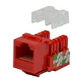 thumbnail image 1 of 50 pack lot Keystone Jack Cat5e Red Network Ethernet 110 Punchdown 8P8C, 1 of 3