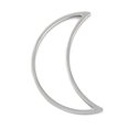 thumbnail image 1 of 50 pc 201 Stainless Steel Linking Rings Moon Stainless Steel Color 38x23x1.2mm, 1 of 3