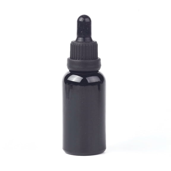 50 pc Empty Glass Dropper Bottles for Essential Oils Aromatherapy Lab Chemicals Black 8.8cm Capacity: 15ml