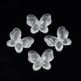 thumbnail image 1 of 50 pc Luminous Acrylic Beads Butterfly Clear 17.5x21x6mm Hole: 1.8mm, 1 of 4