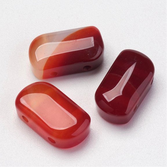 50 pc Natural Mixed Stone Multi-Strand Links Rectangle 16x9x6mm Hole: 2mm