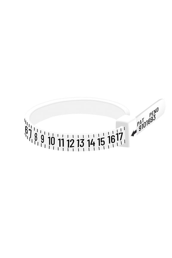 50 pc Plastic US Ring Sizer Measuring Tool Finger Measuring Belt White 11.5cm