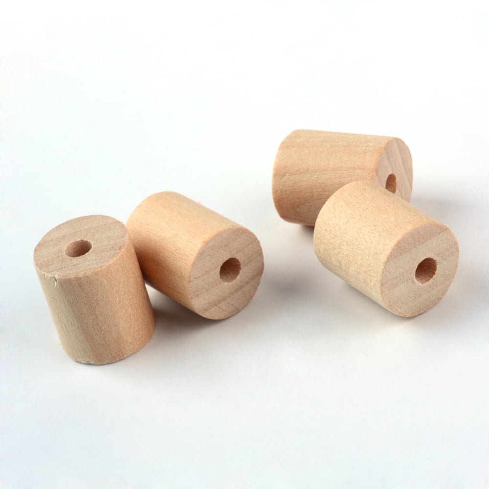 300 PCS 1 Inch Wood Beads For Crafts - Unfinished Natural Wooden Beads With Holes For Jewelry, Home Decor & DIY Projects
