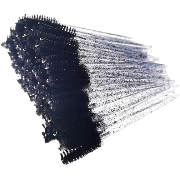 50 pcs Eyelash Mascara Brushes, Wands Applicator Eyebrow Brush Makeup Kit, Eyebrow Castor Oil Brush Makeup Tool