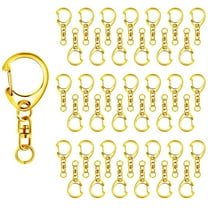 100pcs Metal Lobster Claw Clasp with Key Ring, Keychain Rings for Crafts,  Key Jewelry DIY Crafts, Lanyard Clips snap Hook, Swivel Clasps Clip (Claw  Clasp 50pcs+Key Ring 50pcs) 