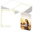 thumbnail image 1 of 50 pcs Photo Folders Frame Note Cards Paper Greetings Cardboard for 4x6 or 5x7 Pictures Picture Frame Photo Inserts Notecard for Portraits Classroom DIY Graduation Wedding (Black), 1 of 4