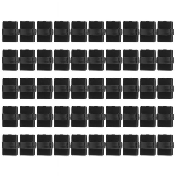 50 pcs. Self Adhesive Cable Clamp Plastic Rectangular Cable Tie Quick Bind Cable Wire Management Holder for Car