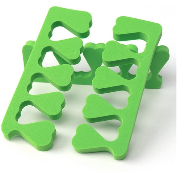 50 pcs Soft Foam Sponge Toe Separators Finger Separators Dividers Nail Art Manicure Pedicure Tools (Size : Green)
