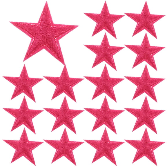 50 pcs Star Iron on Patches Decorative Iron on Patches Star Embroidered Applique for Clothes