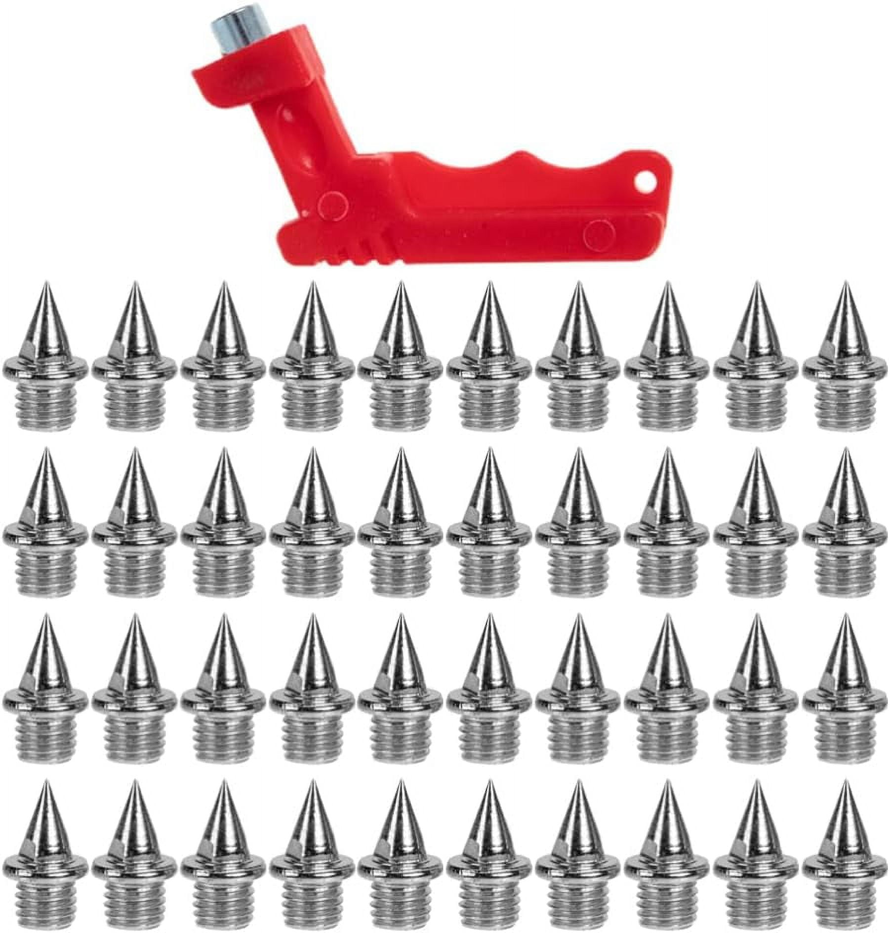 50 Stück Pyramid Spikes Für Laufschuhe - Ersatzspikes Mit Schraubenschlüssel Für Leichtathletik