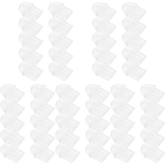 50 pcs Transparent Port Plugs Anti-dust Charging Port Plug Phone Accessories Compatible with Type-C
