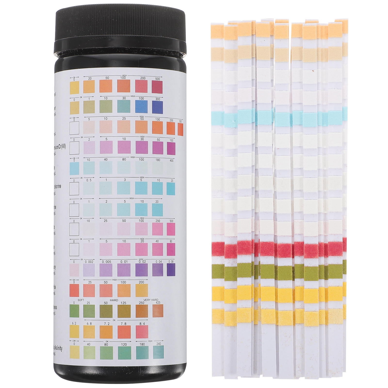 50 pcs Water Quality Testing Strips 14 in 1 Water Reagent Test Strip