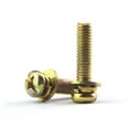 thumbnail image 1 of (50 pieces) Three Combinations of Zinc Carbon Steel Round Head with cushion screws M4X8mm., 1 of 5