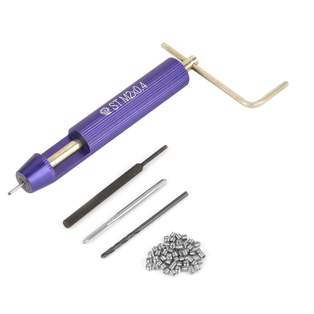 50 pieces of 2-2 thread repair, 2 sets of 2 insert stainless steel spiral thread insert kit spiral insertion kit