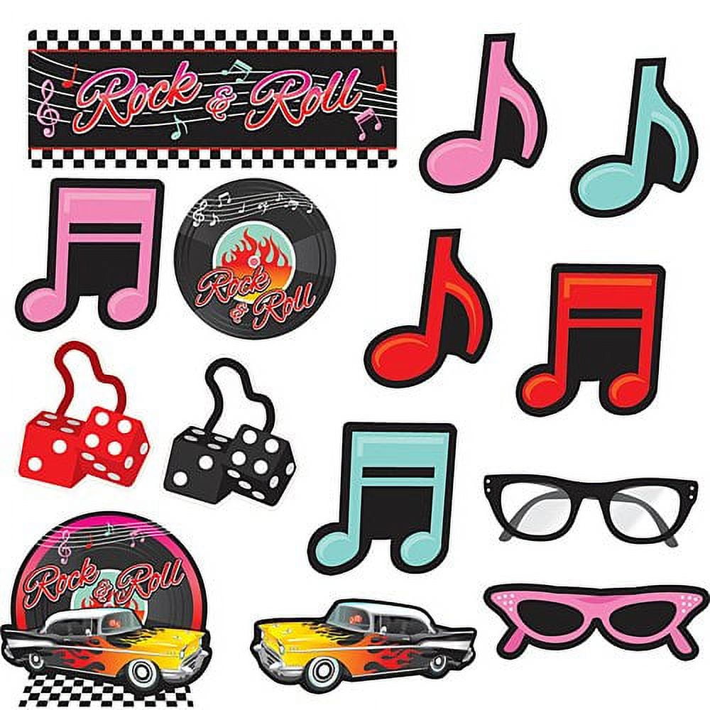 50's Mega Cutout Assortment Party Decorations - Walmart.com