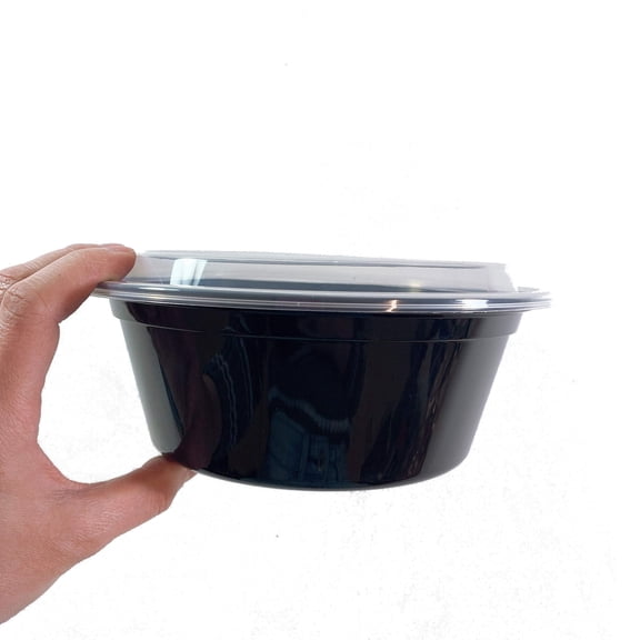 50-Pack 32oz Round BPA-Free Plastic Food Containers – Reusable, Microwavable Meal Prep Storage with Lids