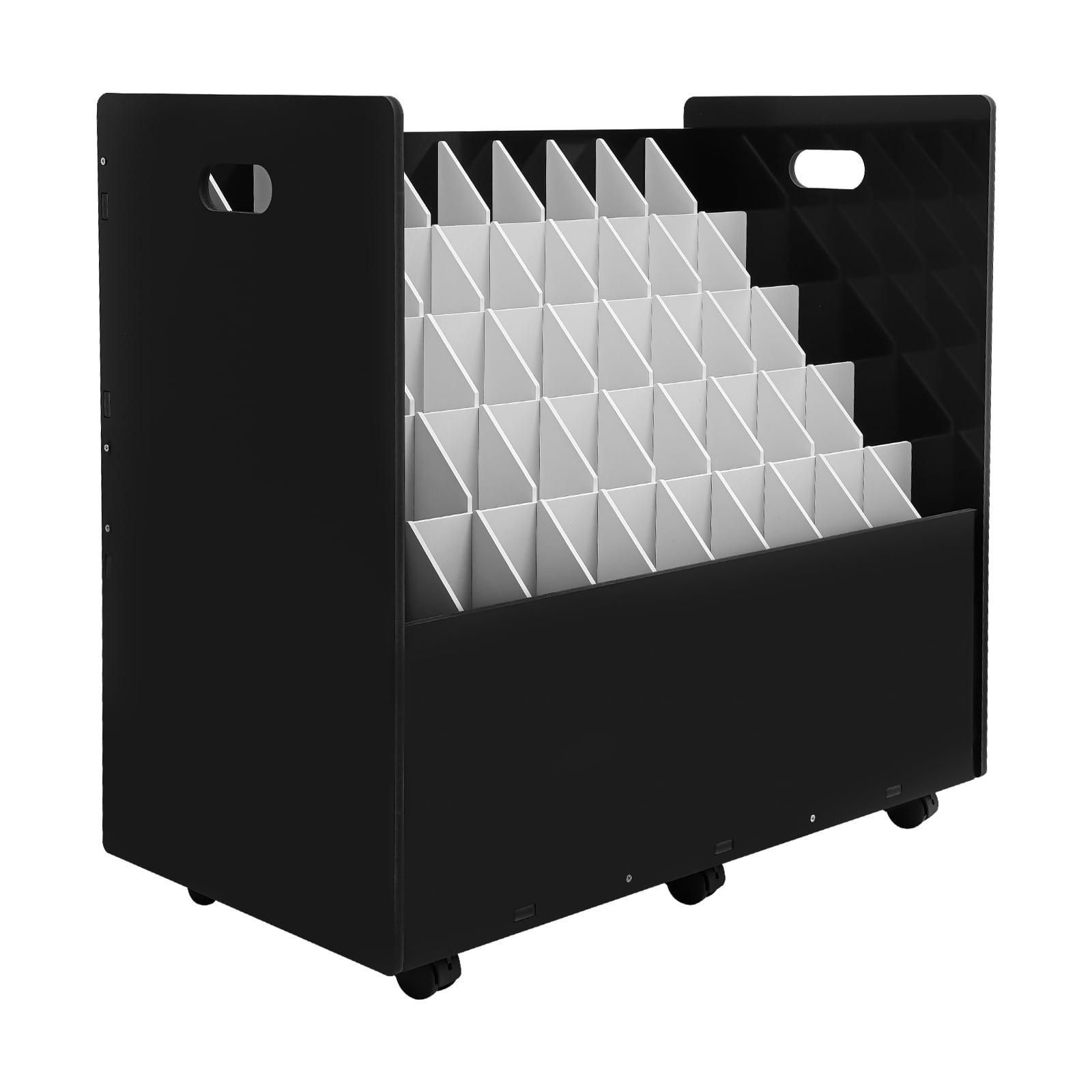 50-slot Blueprint Organizer, Roll File Storage Holder, Movable Roll ...
