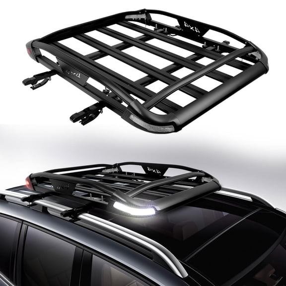 50'' x 38'' Roof Rack Cargo Basket Rooftop Carrier Luggage For Subaru Forester