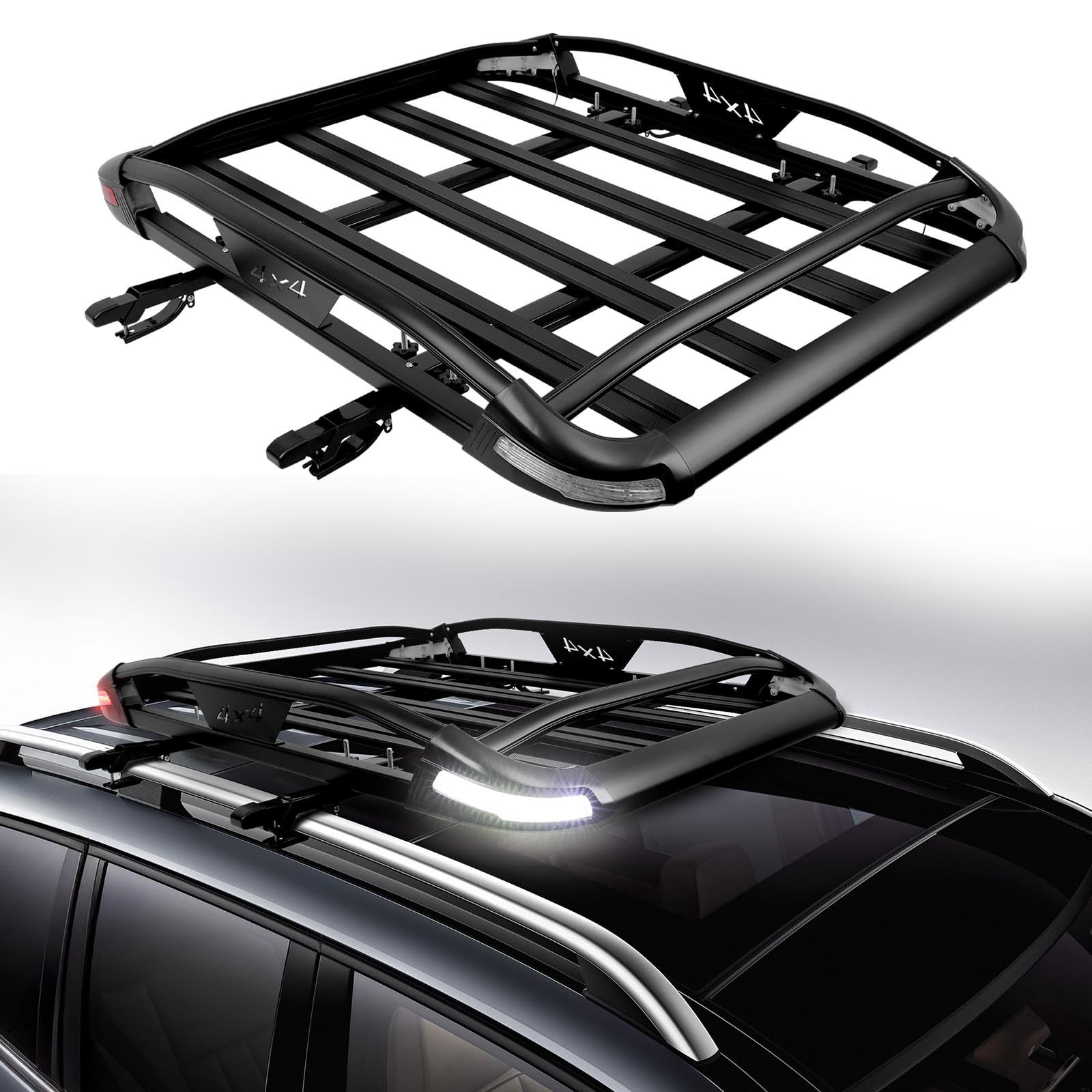 50'' x 38'' Roof Rack Cargo Basket Rooftop Carrier Luggage For Subaru Outback