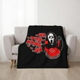 50''x 60'' Funny No You Hang Up Pink Horror Ghost Fleece Throw Blanket