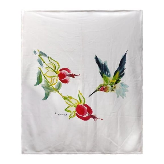 50 x 60 in. Betsys Hummingbird Fleece Blanket