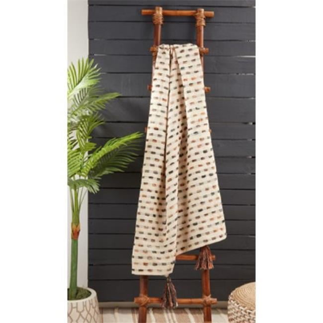 Cozy Striped Multicolor Woven Throw Blanket, 50"x60"