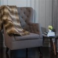thumbnail image 1 of 50 x 60 in. Wolf Faux Fur Throw Blanket - Brown, 1 of 1