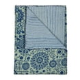 thumbnail image 1 of 50" x 70" Multicolored, Traditional, Kantha - Throw, 1 of 5