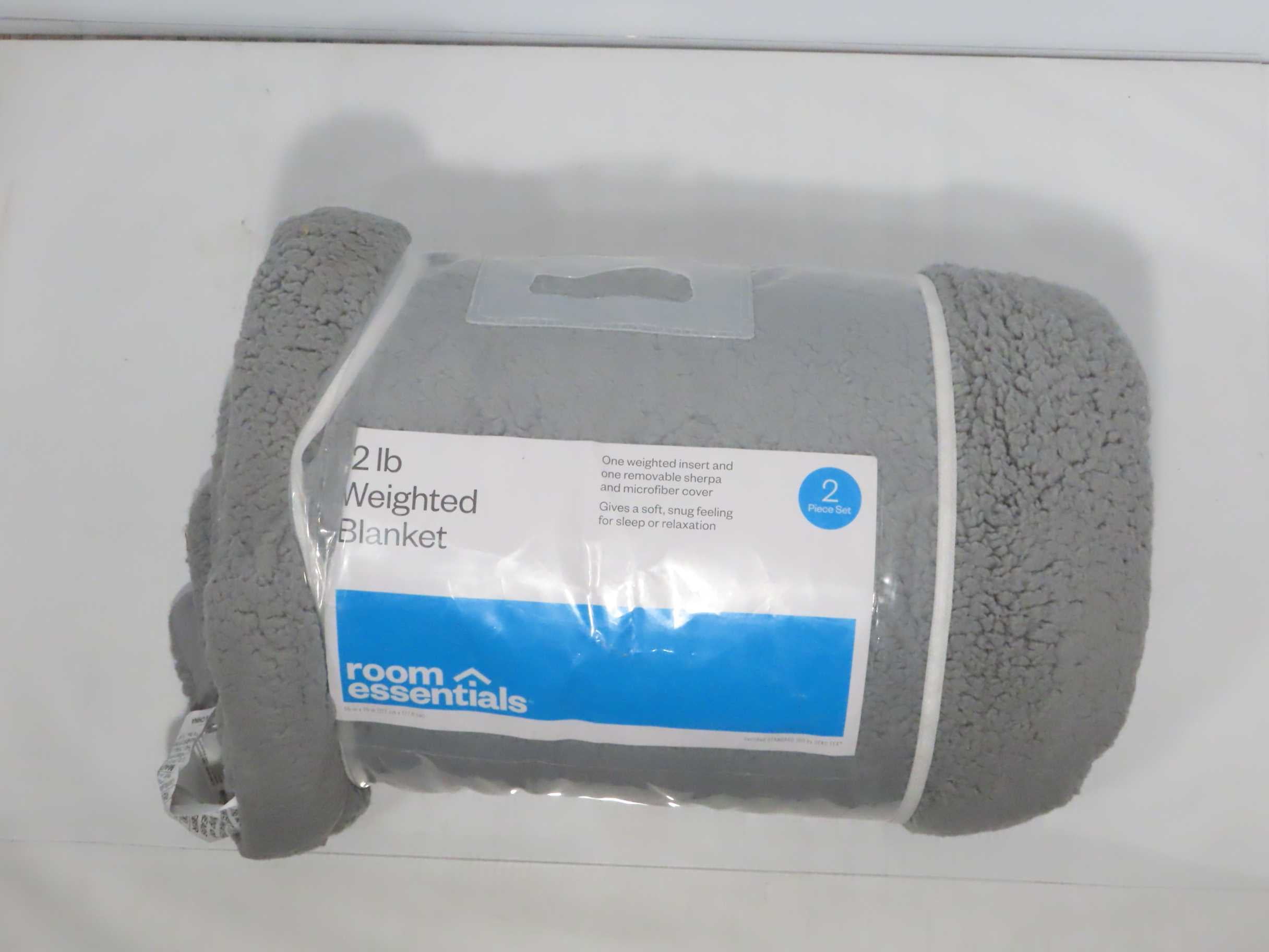 50 x 70 Sherpa Weighted Blanket with Removable Cover Room Essentials