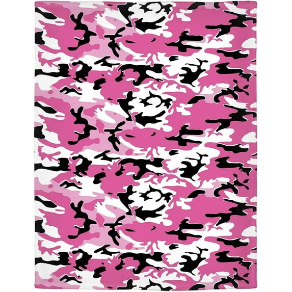 50" x 80" Blanket Throw Comfort Warmth Soft Cozy Air Conditioning Easy Care Machine Wash Camouflage