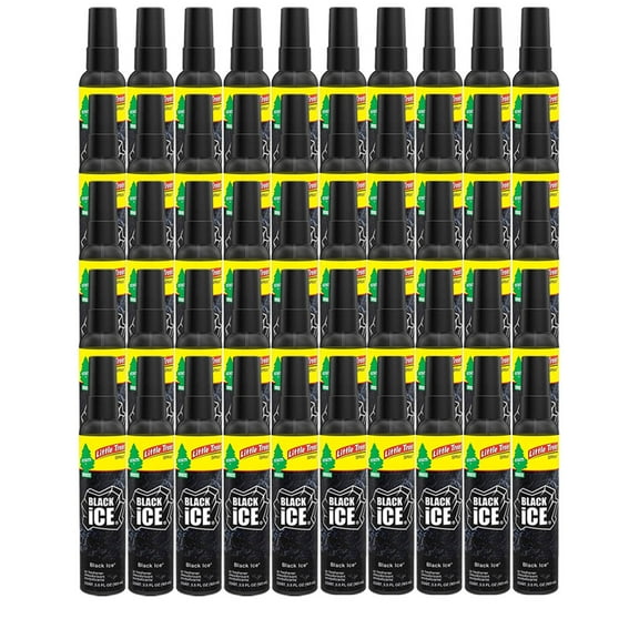 50 x Car Air Freshener Little Trees Spray (Black Ice)