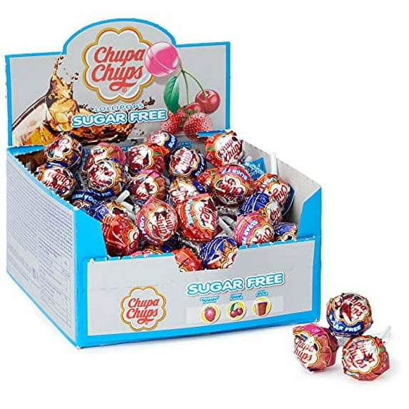 50 x Chupa Chups SUGAR FREE Lolly Assorted Flavours