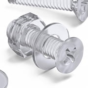 50x Clear Acrylic Countersunk Screws M3 x 10 mm + Nuts & Washers