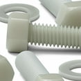 thumbnail image 1 of 50 x Glass Filled Reinforced, Super Nylon Hex Head, M5 x 20mm, Machine Screws, Plastic Nuts and Bolts, Washers, (13/64 x 25/32 in), 1 of 11