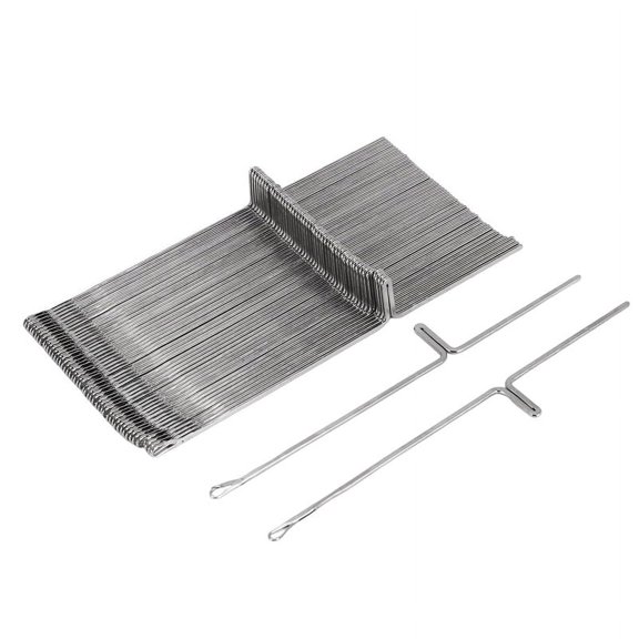 50 x Loom needle-silver