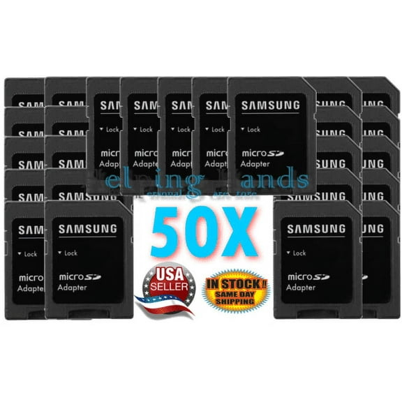 50 x OEM microSD micro SD to SD SDHC Adapter fit 4GB 8GB 16GB 32GB 64GB