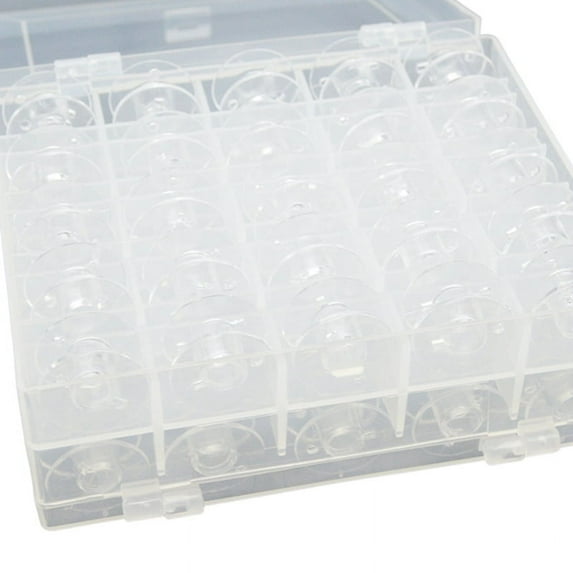 50 x bobbin 1 x Storage Box-Transparent
